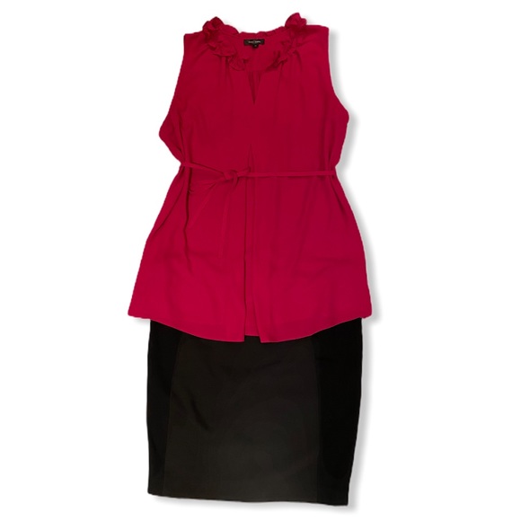 Sleeveless Blouse & Pencil Skirt Duo - Picture 2 of 7